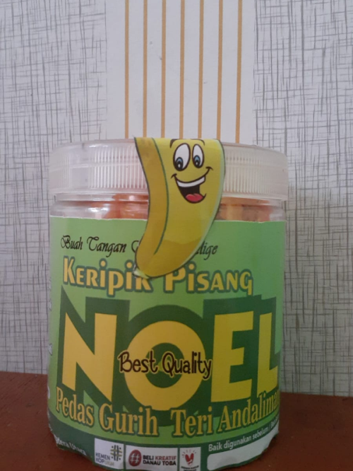 Keripik Pisang Noel Pedas Gurih Teri Andaliman